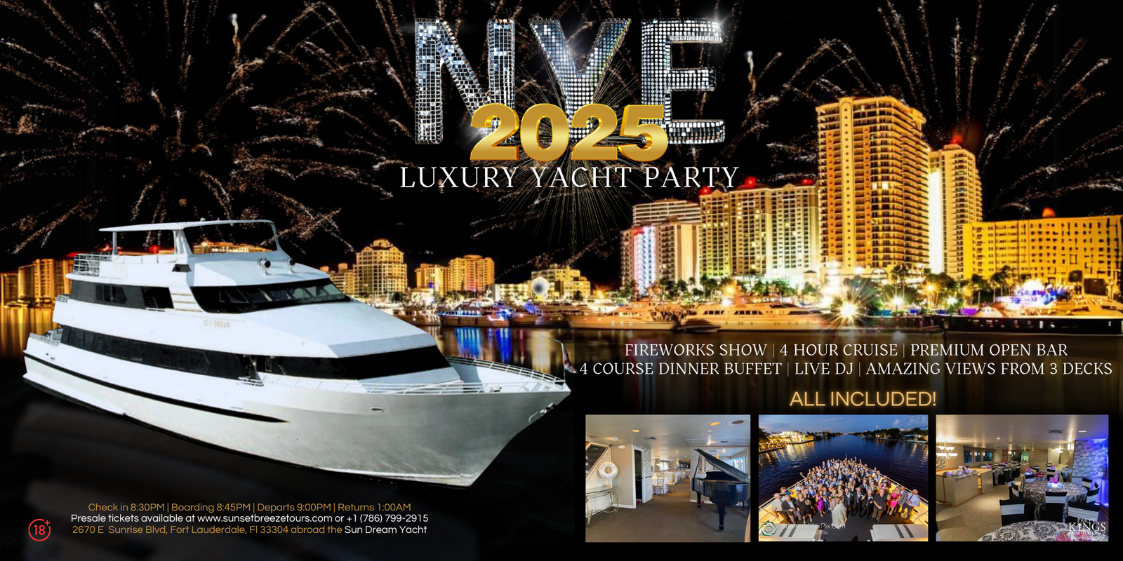 New year eve party boat