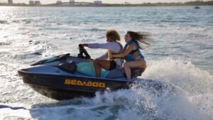 bachelorette boat Miami jet ski rental Miami Beach boat party with drinks Miami