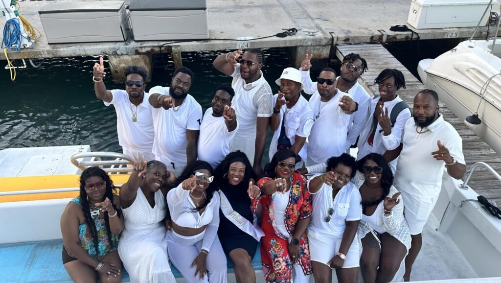 celebrations onboard our catamaran