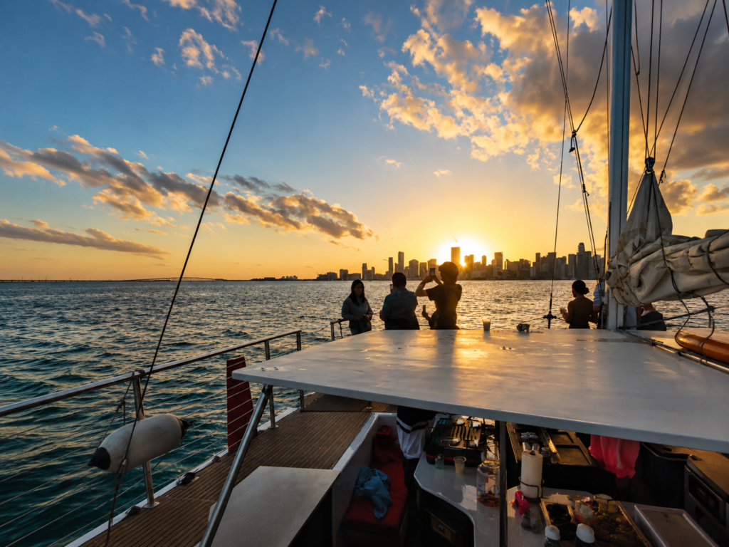 sunset sailing cruise
