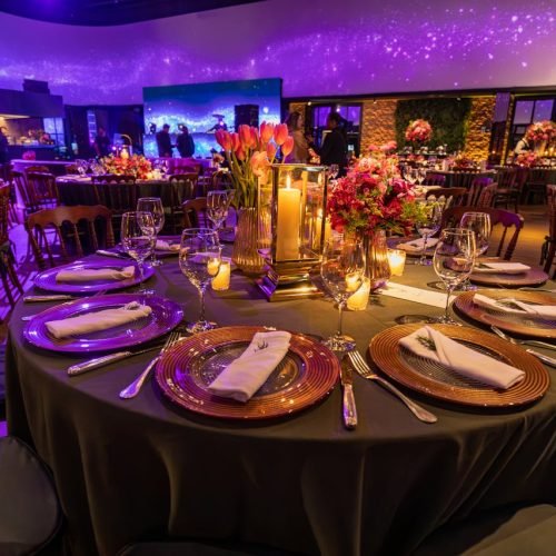 Table Setting and Decorations in a Restaurant